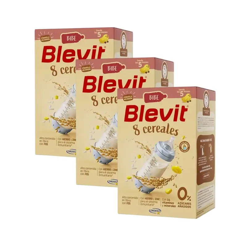 Blevit Bébé 8 céréales, 3X500 Grs