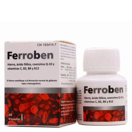 Bluecube Healthcare Ferroben, 60 gélules