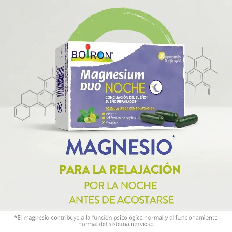 BOIRON Magnésium Duo Nuit, 30 gélules