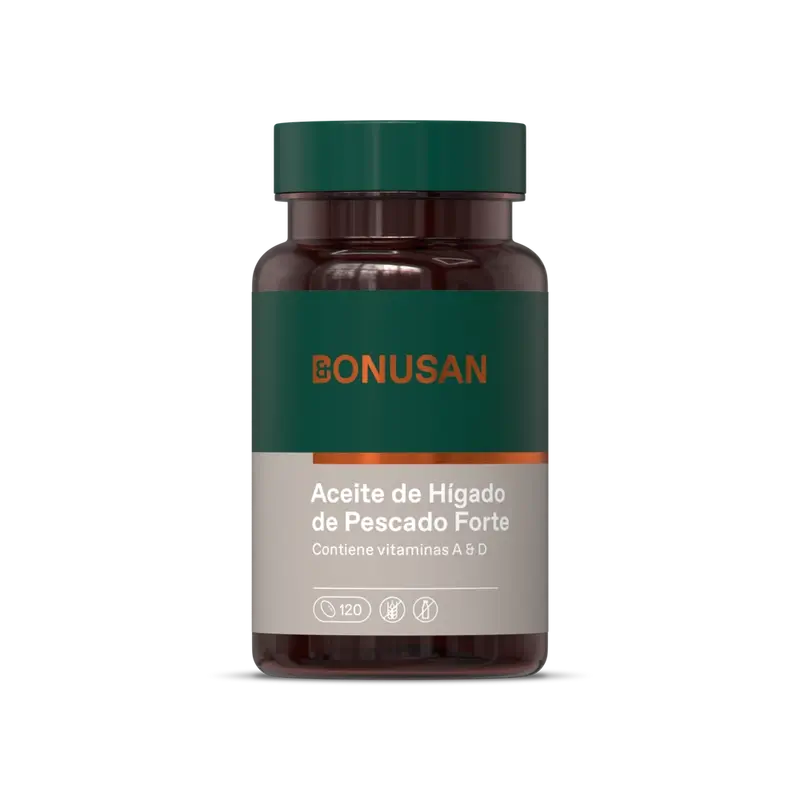 Bonusan Huile de Foie de Poisson Forte, 120 perles