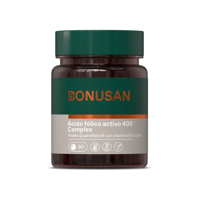 Bonusan Acide Folique Actif 400 Complexe , 90 comprimés