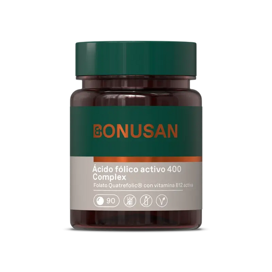 Bonusan Acide Folique Actif 400 Complexe , 90 comprimés