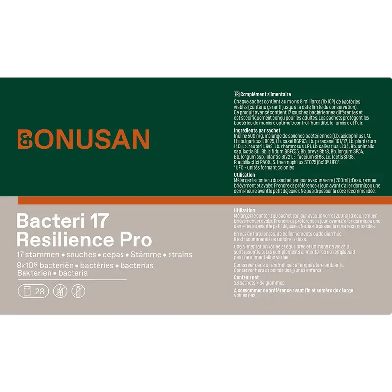 Bonusan Bacteri 17 Expert Resilience, paquet de 2x28 enveloppes