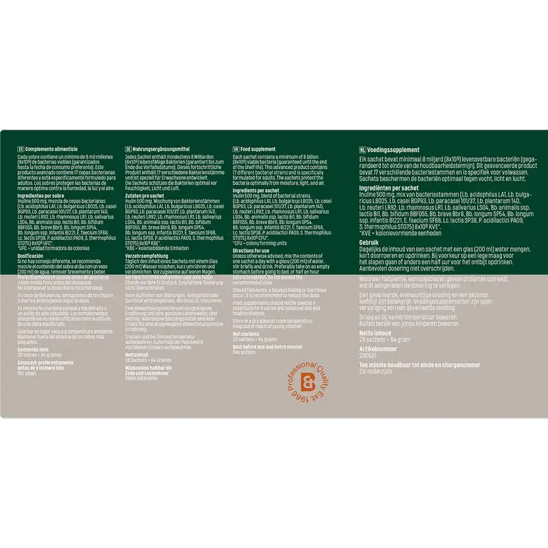 Bonusan Bacteri 17 Expert Resilience, paquet de 2x28 enveloppes