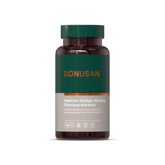 Bonusan Hypericum-Ginkgo-Ginseng Sibérien Extrait , 90 gélules