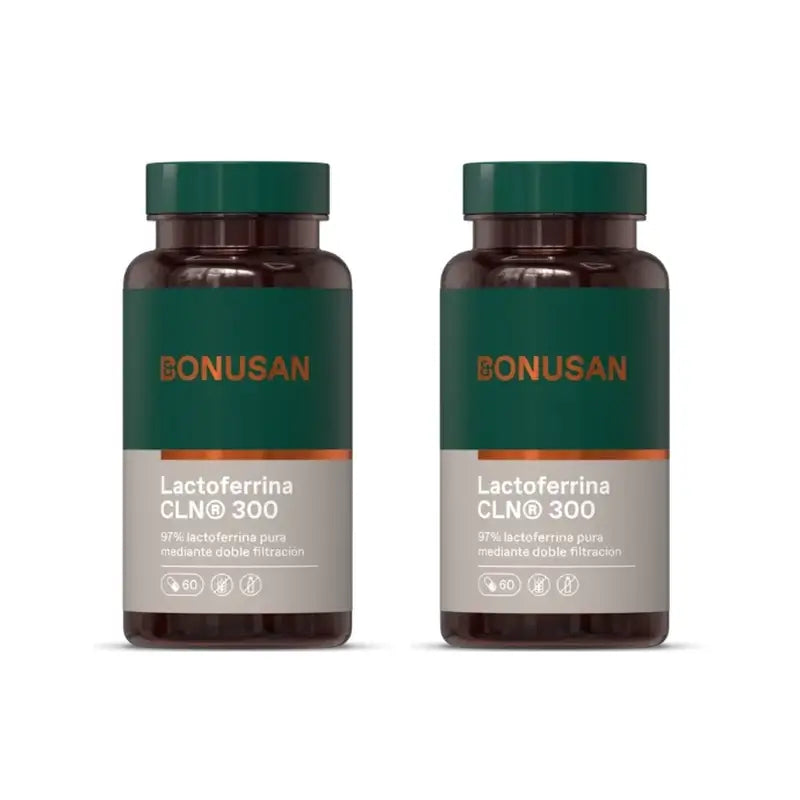 Bonusan Lactoferrine 300 Mg, Pack 2x60 Capsules