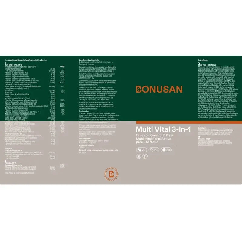 Bonusan Multi Vital 3-en-1 , 84 comprimés