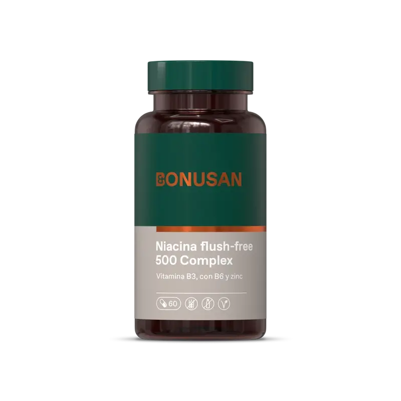 Bonusan Niacin Flush-Free 500 Complex , 60 gélules
