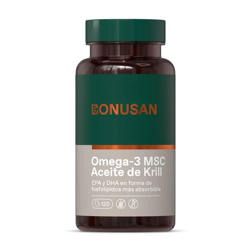 Bonusan Omega-3 Msc Huile de Krill, 120 perles