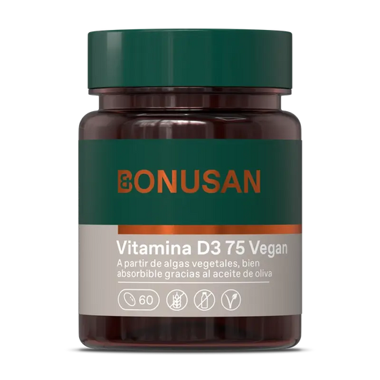Bonusan Vitamin D3 75 Vegan, 60 pearls