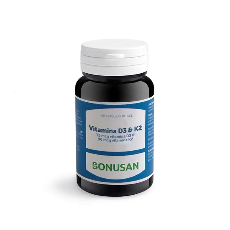 Bonusan Vitamine D3 & K2 , 60 gélules