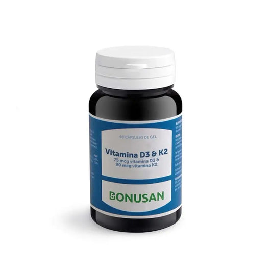 Bonusan Vitamine D3 & K2 , 60 gélules
