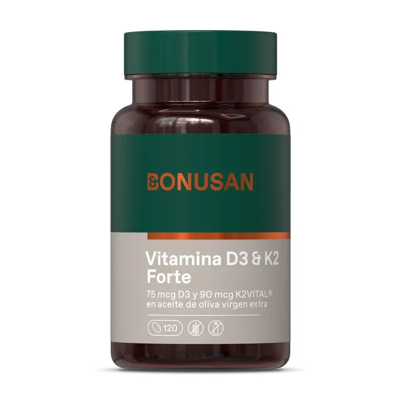 Bonusan Vitamine D3 & K2 Forte, 120 perles
