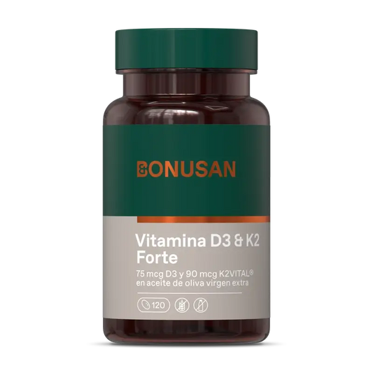 Bonusan Vitamine D3 & K2 Forte, 120 perles