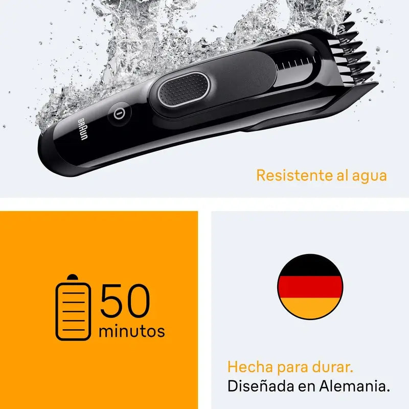 Tondeuse à cheveux Braun Series 5 9 longueurs +2 accessoires
