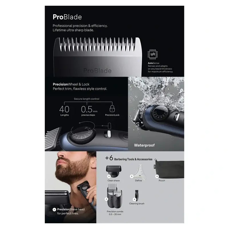 Tondeuse à barbe Braun Series 7 40 longueurs Bt7520