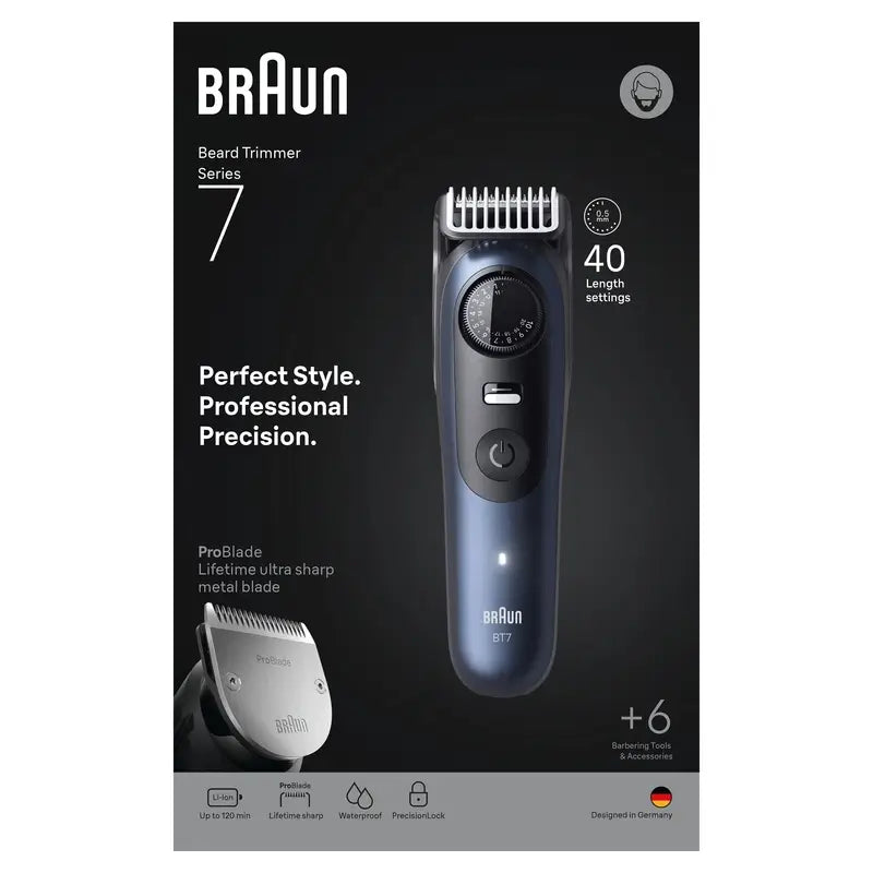 Tondeuse à barbe Braun Series 7 40 longueurs Bt7520
