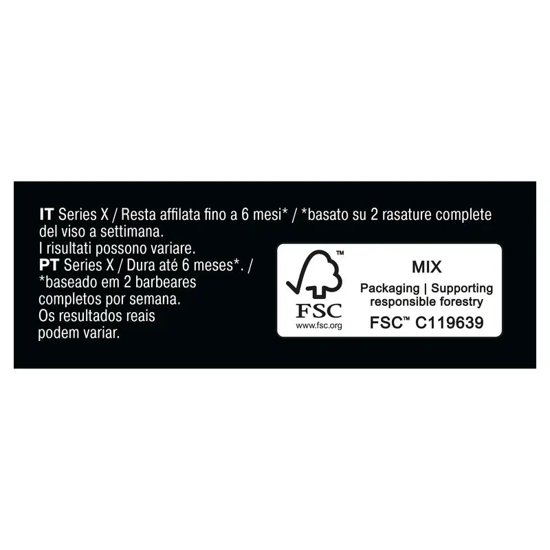 Lame de rechange Braun Series X