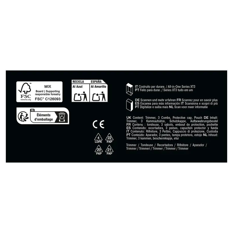 Tondeuse à barbe Braun X Series Xt3100