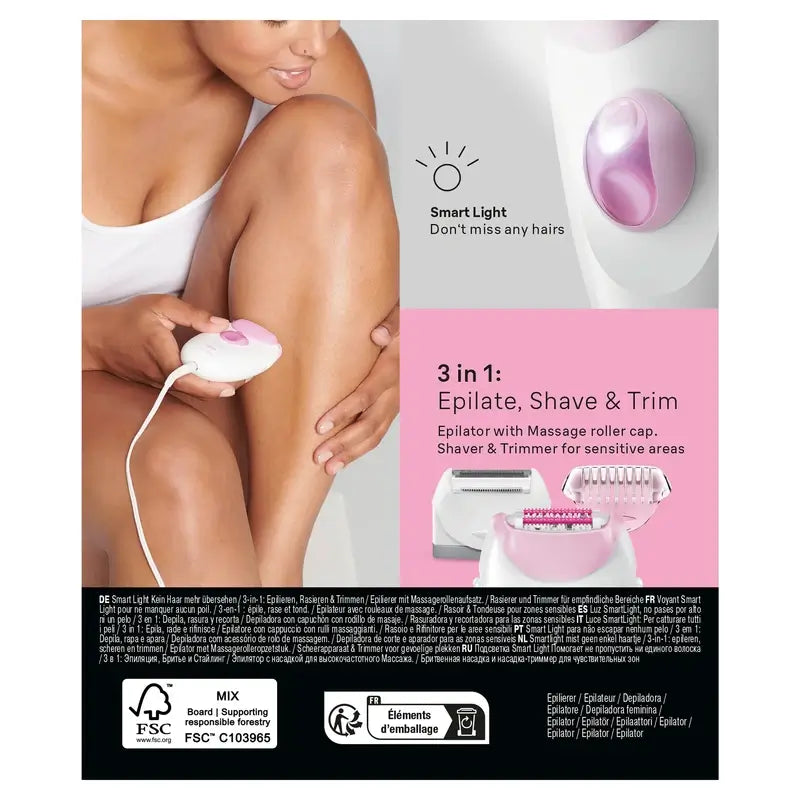 Braun Silk-Épil 3 3-270, épilateur électrique pour femmes