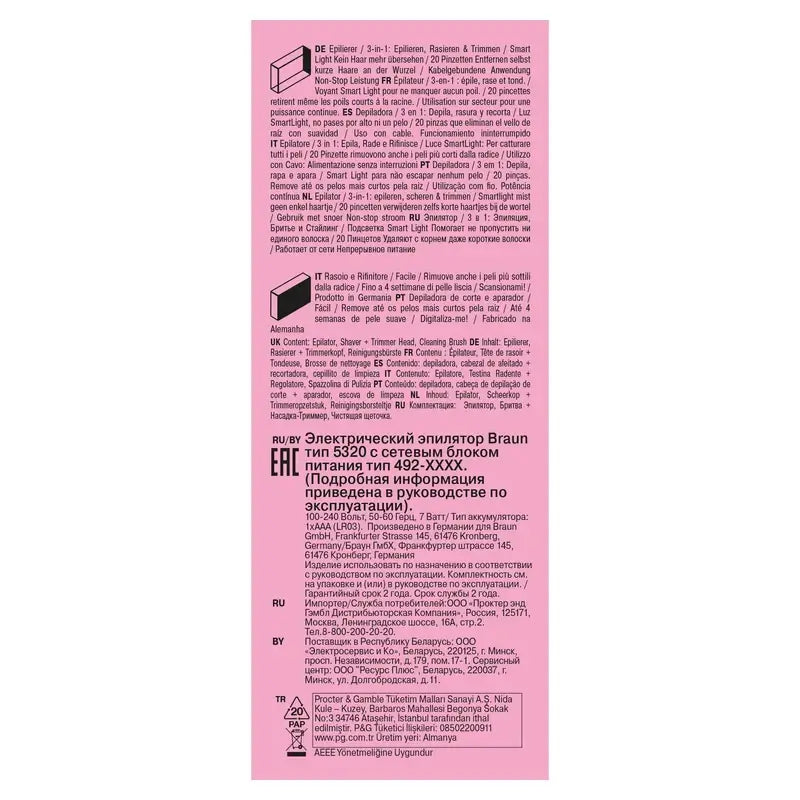 Braun Silk-Épil 3 3-270, épilateur électrique pour femmes