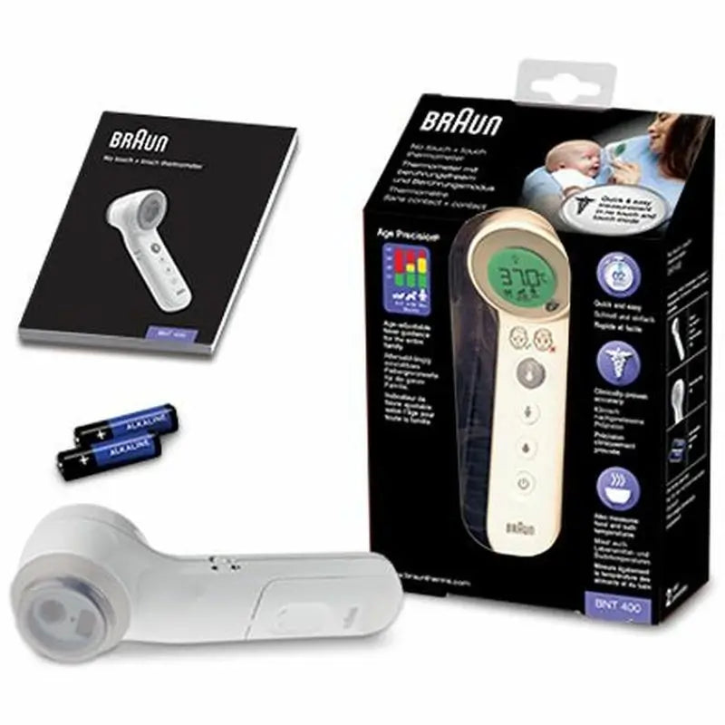 Thermomètre Braun Contactless + Front Bnt400 , 1 pc.