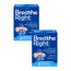 Breathe Right Bandelettes nasales colorées, grande taille, lot de 2 x 30 unités