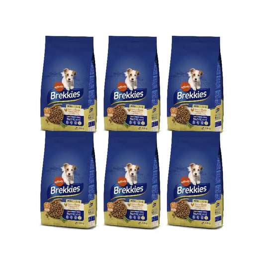 Brekkies Aliments pour petits animaux « Mini Poulet », 6 x 1,5 kg
