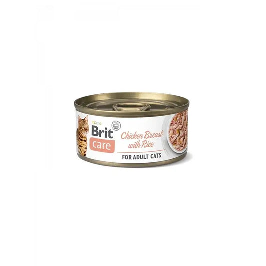 Brit Care Cat Chicken Breast with Rice 24X70Gr pour chats