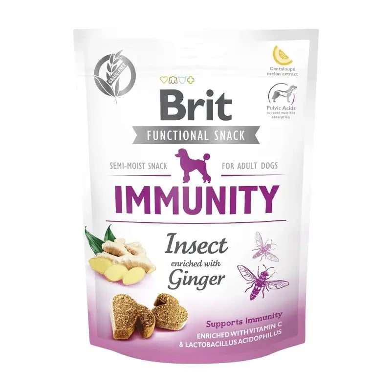Brit Care Dog Snack Fonctionnel Immunité Insecte 150Gr pour Chiens