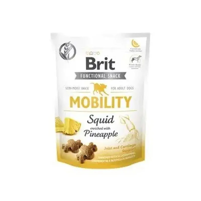 Brit Care Dog Snack fonctionnel Mobility Squid 150Gr pour chiens