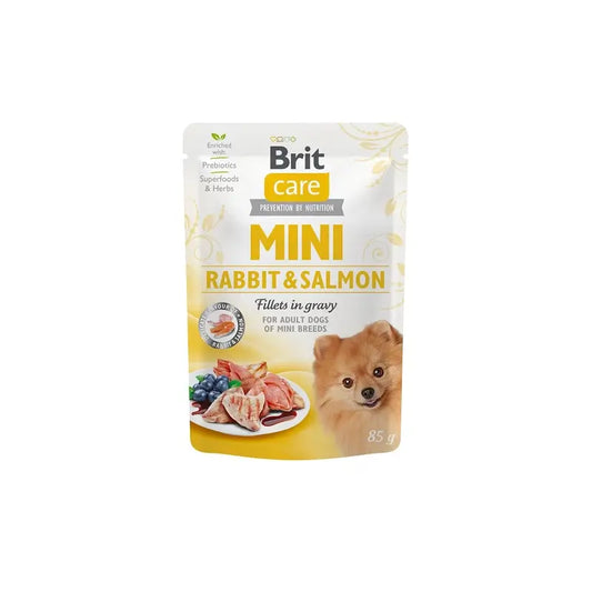 Brit Care Dog Mini Cone au saumon, sachets de 24 x 85 grammes
