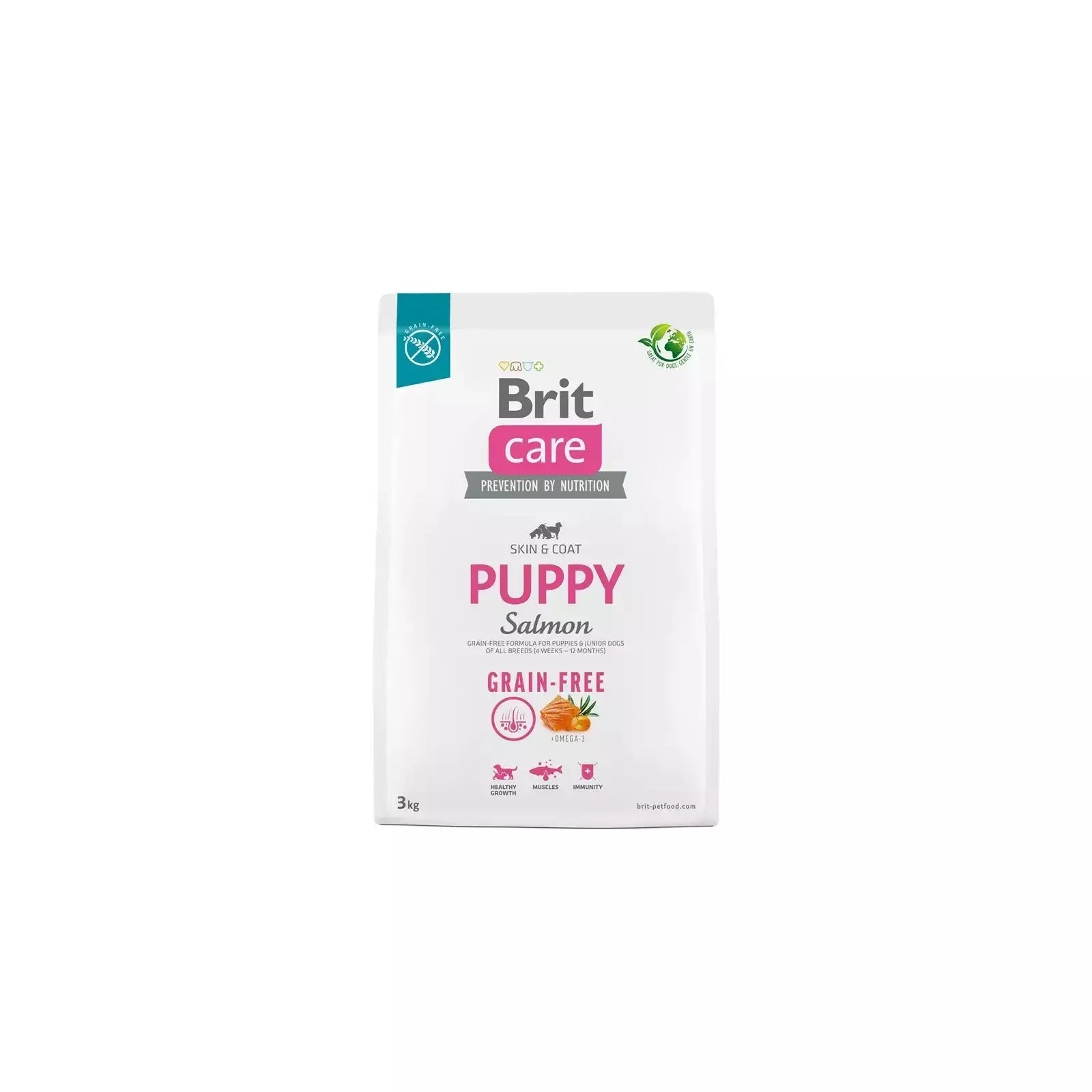 Brit Care Dog Puppy Grain Free Salmon 3Kg pour chiens