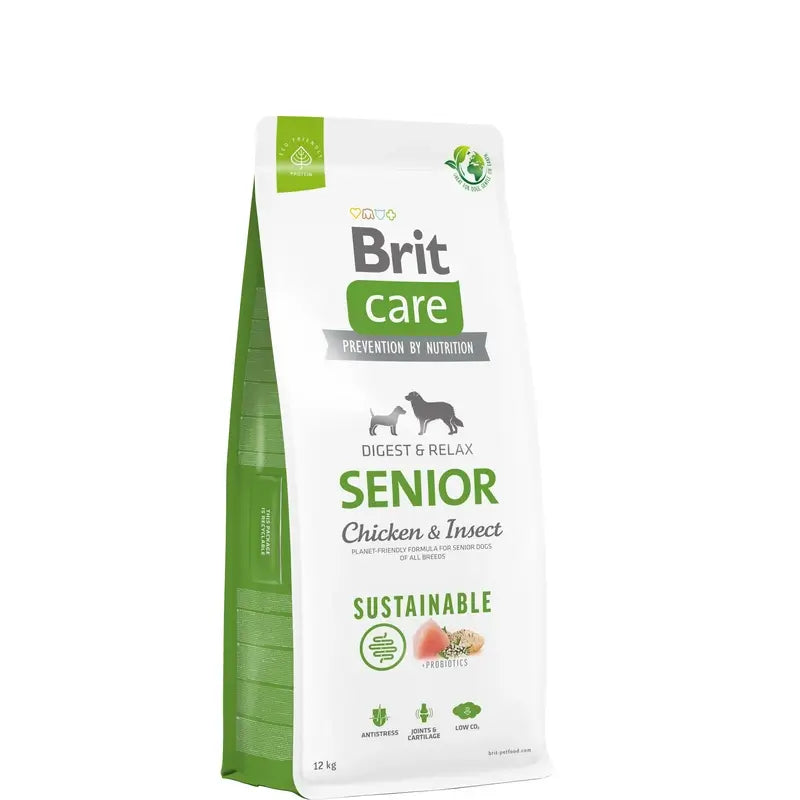 Brit Care Dog Sustainable Senior au poulet, 12 kg