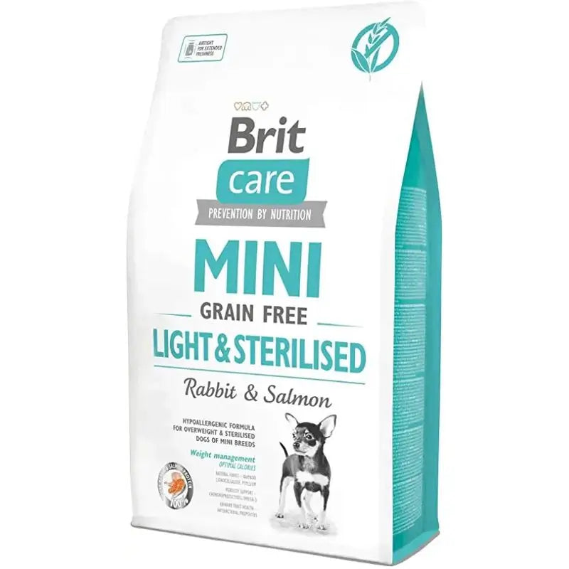 Brit Care Mini Sans Grains Léger Stérilisé 2Kg pour Chiens