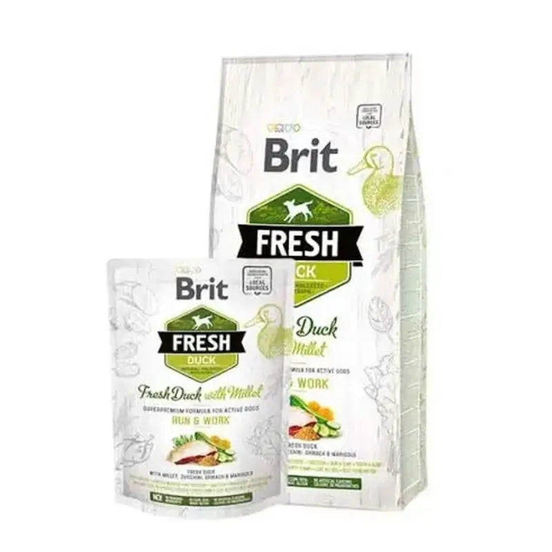 Brit Fresh Active Run Work Duck Millet 2,5Kg pour chien