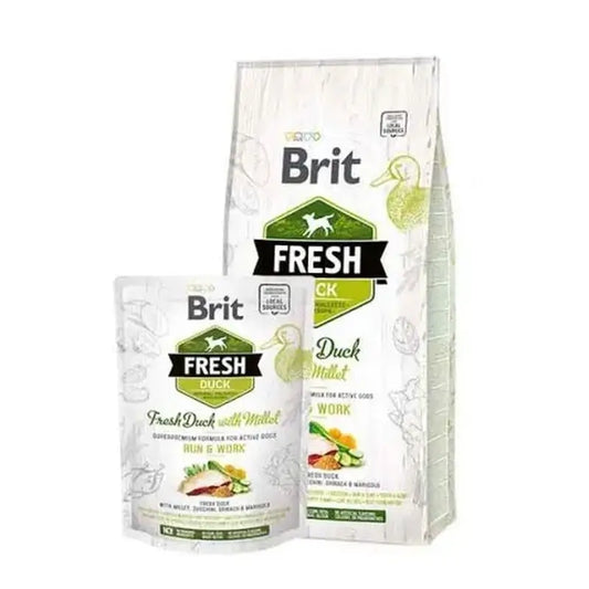Brit Fresh Active Run Work Duck Millet 2,5Kg pour chien