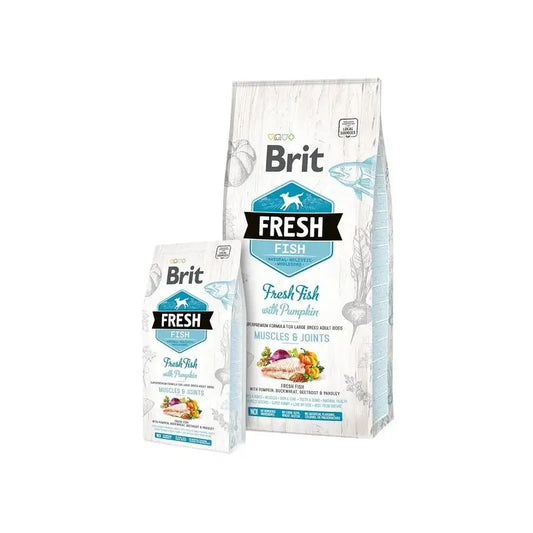Brit Fresh Adult Large Muscles Joints Fish Pumpkin 12Kg pour chiens