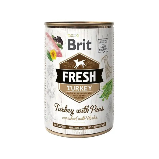 Brit Fresh Turkey Peas 6X400Gr pour chiens