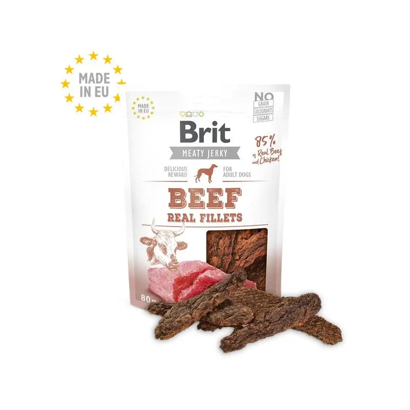 Brit Jerky Snack Filets de Poulet 80Gr pour Chiens