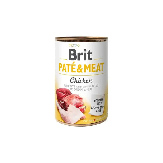 Brit Pate Meat Chicken 6X400Gr pour chiens
