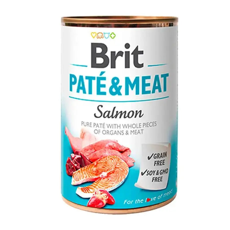 Brit Pate & Meat Salmon 6X400Gr pour chiens