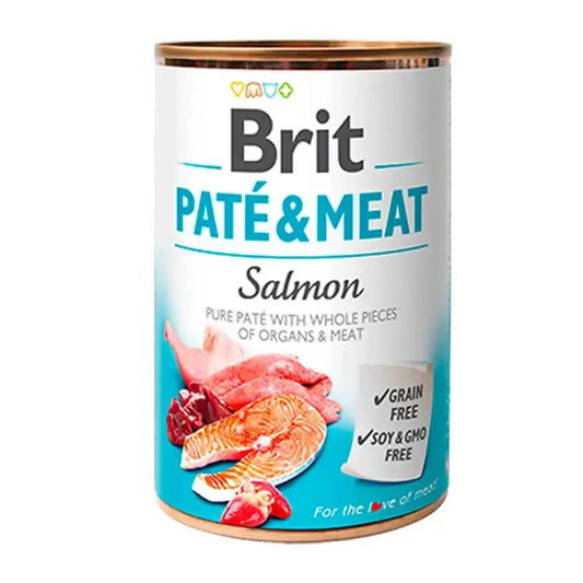 Brit Pate & Meat Salmon 6X400Gr pour chiens