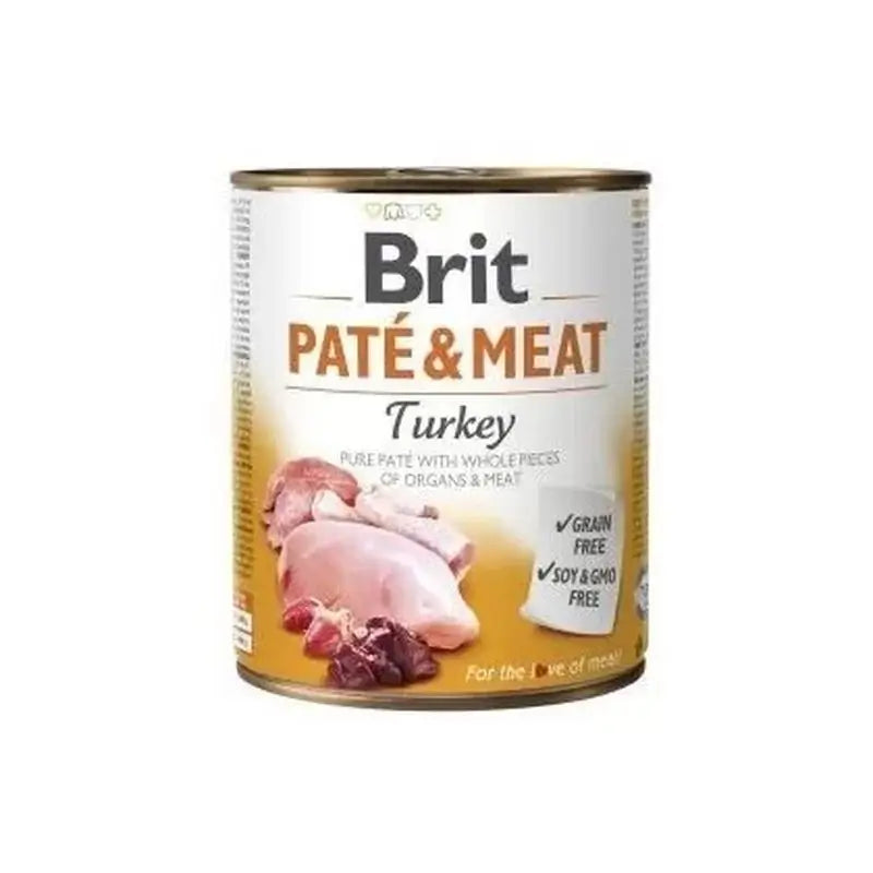 Brit Pate & Meat Turkey 6X400Gr pour chiens