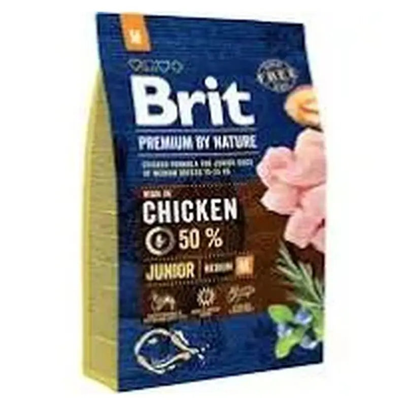 Brit Premium By Nature Dog Junior M 3Kg pour chiens