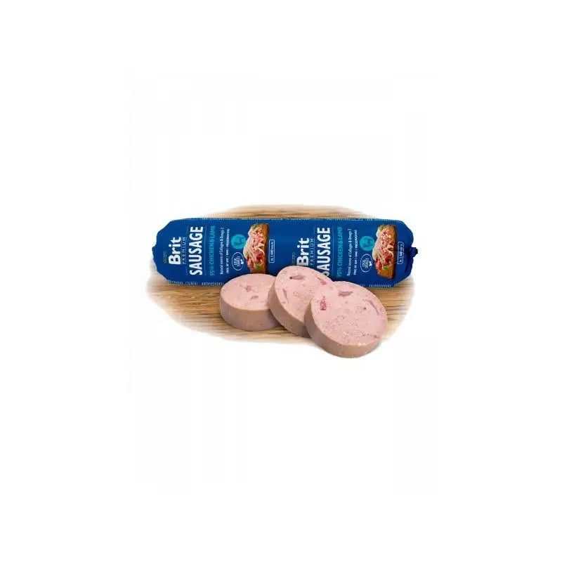 Saucisse Brit au poulet et à l'agneau 12X800Gr pour chiens