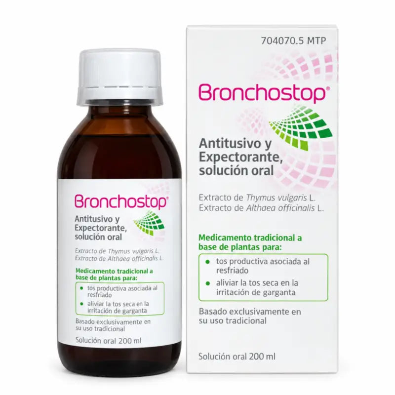 Bronchostop Solution orale antitussive et expectorante 200 ml