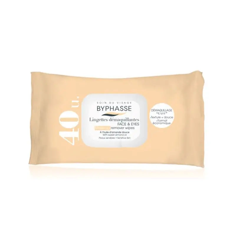 Byphasse Sensitive Skin Cleansing Wipes, 40 unités