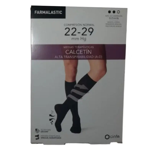 Chaussettes de compression Farmalastic Compression normale Antibactérienne