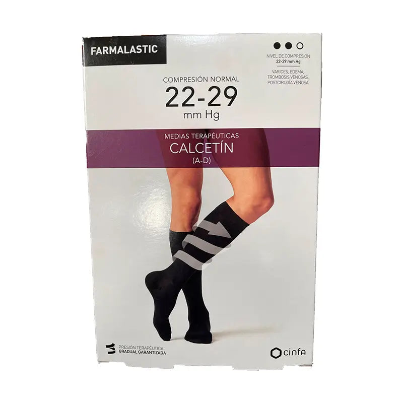 Chaussettes Farmalastic bleu marine grande taille